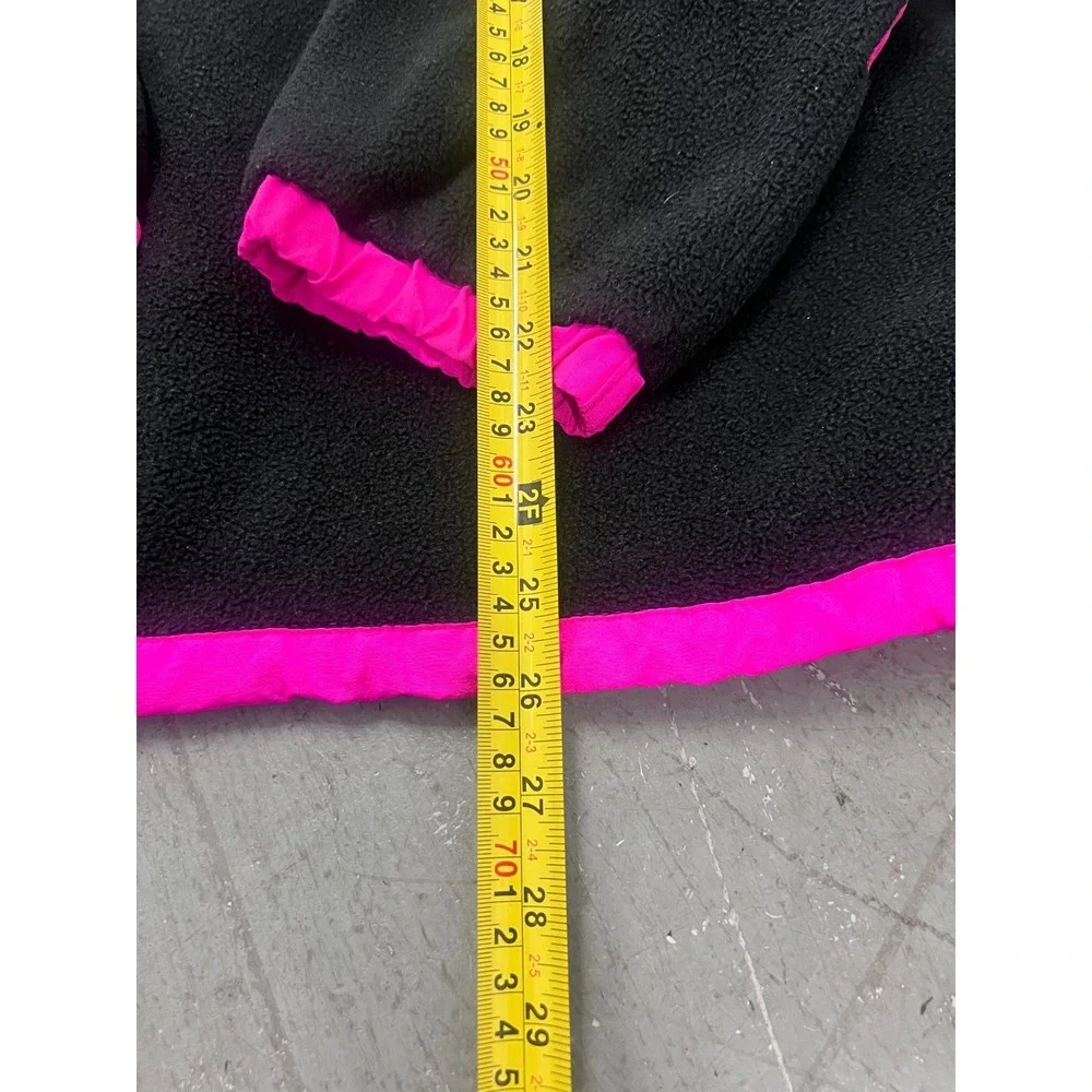The North Face Jacket Mens Medium Pink Black Colorblock Fleece 1/2 Zip Gorpcore